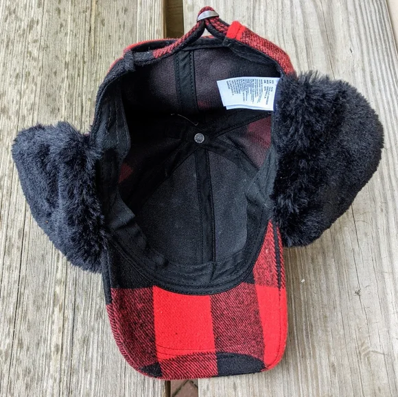 Reindeer Antler Plaid hat for winter - Picture 2 of 3